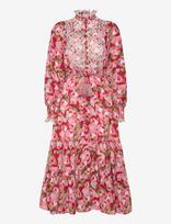 By Ti Mo - Cotton Slub Midi Dress - Iki kelių ir midi suknelės - Raudona