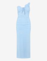 Bardot - Julane Mesh Midi Dress - Iki kelių ir midi suknelės - Mėlyna