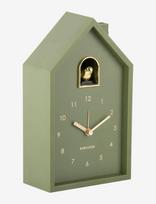 KARLSSON - Alarm Clock Modern Cuckoo Oro Luxury Green - Žadintuvas - Chaki spalva