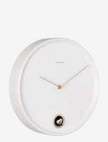 KARLSSON - Wall Clock Esencia Cuckoo White - Sieninis laikrodis - Balta
