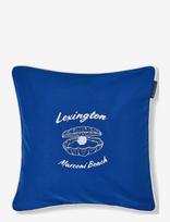 Lexington Home - Blue Logo Organic Cotton Twill Pillow Cover - Pagalvių užvalkalas - Mėlyna