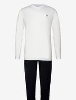 U.S. Polo Assn. - Umdio Pyjama Set - Marškinėliai ilgomis rankovėmis - Balta