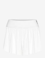 RS Sports - Women's Court Pleated Shorts (Deep Grey/Ace Yellow,M,St) - Sportinis sijonas - Balta