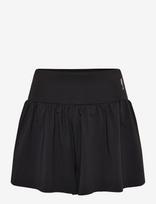RS Sports - Women's Court Pleated Shorts (Deep Grey/Ace Yellow,M,St) - Sportinis sijonas - Juoda