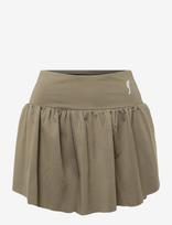 RS Sports - Women's Court Pleated Shorts (Deep Grey/Ace Yellow,M,St) - Sportinis sijonas - Chaki spalva