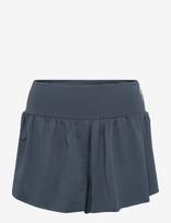 RS Sports - Women's Court Pleated Shorts (Deep Grey/Ace Yellow,M,St) - Sportinis sijonas - Pilka