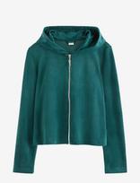 Lindex - Hoodie In Velour - Džemperis - Žalia