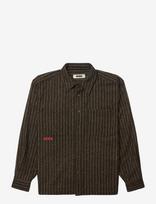 Woodbird - Wbbuzo Herringbone Shirt - Laisvalaikio marškiniai - Chaki spalva