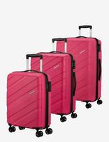 American Tourister - Jetdriver 3.0 3 Pc Set A Bright Lime - Pilotų ir verslo lagaminai - Rožinė