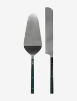 House Doctor - Cake Server, Hdlata, Dark Green, Si - Torto peilis - Žalia