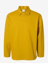 Selected - Slhrelaxhenry Ls Polo - Polo marškinėliai ilgomis rankovėmis - Geltona