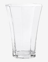 Cooee Design - Liliané Vase 18Cm Clear - Tulpių vaza - Nude