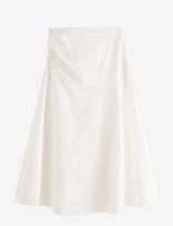 Lindex - Midi Skirt With Pearls - Iki kelių ir midi sijonai - Balta
