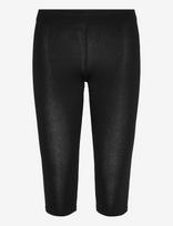 Monki - Soft Mid Rise Capri Leggings - Kapri kelnės - Juoda