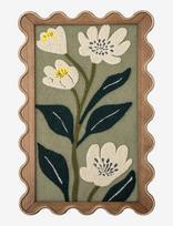 Bloomingville - Talan Illustration W/ Frame - Sienų dekoras - Žalia