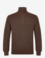 Polo Ralph Lauren - 32/2 Cotton-Sweater-Half Zip - Megztinis su užtrauktuku - Ruda