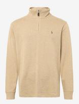 Polo Ralph Lauren - Estate-Rib Quarter-Zip Pullover - Megztinis su užtrauktuku - Smėlio