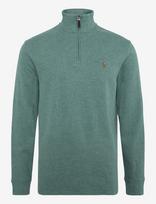 Polo Ralph Lauren - Estate-Rib Quarter-Zip Pullover - Megztinis su užtrauktuku - Žalia