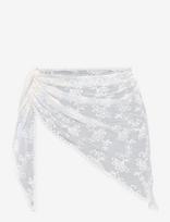 Gina Tricot - Embroidery Hip Scarf - Lengvas šalikas - Balta