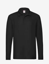 Fruit Of The Loom - Premium Long Sleeve Polo - Marškinėliai ilgomis rankovėmis - Juoda