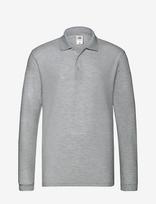 Fruit Of The Loom - Premium Long Sleeve Polo - Marškinėliai ilgomis rankovėmis - Pilka
