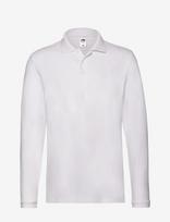 Fruit Of The Loom - Premium Long Sleeve Polo - Marškinėliai ilgomis rankovėmis - Balta