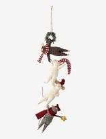 Bloomingville - Peo Ornament - Kalėdiniai žaisliukai ir eglutės aksesuarai - Balta