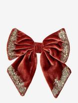 Bloomingville - Ruby Deco Bow - Kalėdiniai žaisliukai ir eglutės aksesuarai - Raudona