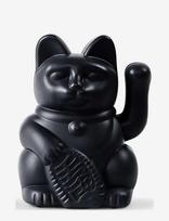 Donkey - Vinkende Kat - Maneki-Neko Solar - Black - Figūros ir skulptūros - Juoda