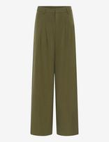My Essential Wardrobe - Mwhace High Wide Pant - Plačios kelnės - Chaki spalva