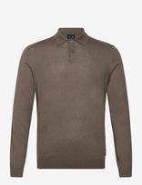 Armani Exchange - Knit Polo - Polo marškinėliai ilgomis rankovėmis - Ruda