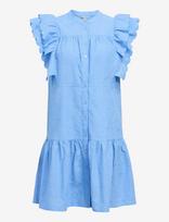 Object - Objilly Hope S/S Short  Dress E Hs 25 - Trumpa suknelė - Mėlyna