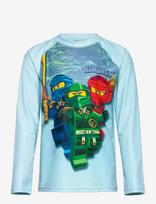 Lego Wear - Lego® Ninjago® Swim T-Shirt L/S - Lwagan 300 - Maudymosi liemenėlė - Marga / raštuota