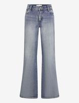 ABRAND - 99 Low Baggy Flare Tall Keira Mid Vintage Blue - Platėjančios kelnės - Mėlyna