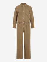 ROUGE EDIT - Roujolie Ls Denim Jumpsuit - Kombinezonas - Ruda