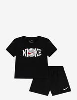 Nike - Nike Soccer Gfx Short Set - Marškinėlių rinkinys trumpomis rankovėmis - Juoda