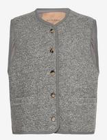 Rue De Tokyo - Cas Teddy - Fleece & Teddy Vests - Pilka