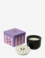 Paddywax - Doftljus Charmed Horseshoe  226 G- Svart Glas Med Lock I Keramik - Tabac & Pine - Kvapni žvakė - Marga / raštuota