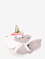 Puckator - Hoodeazzz Duke The Capybara Plush Memory Foam Travel Pillow & Hood - Pagalvė - Balta