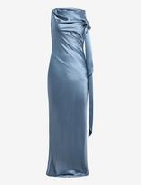 Malina - Vida Cowl Neck Scarf Maxi Dress - Ilga suknelė - Mėlyna