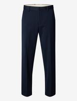 Selected - Slm220-Loose Luke Wool Blend Pant - Klasikinės kelnės - Tamsiai mėlyna