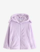 Lindex - Hoodie In Pile - Flisinė striukė - Violetinė