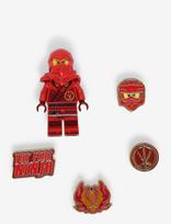Crocs - 4Lw Ninjago Kai 5Pck - Batų aksesuarai - Raudona