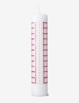 Bjørn Wiinblad - Eva Advent Candle 2026 Ø5 Cm Red - Advento žvakė - Balta