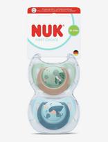 NUK - First Choice Turtle/Whale, Size 18-36 Months - Čiulptukas - Marga / raštuota