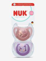 NUK - First Choice Monkey/Kangaroo, Size 6-18 Months - Čiulptukas - Violetinė