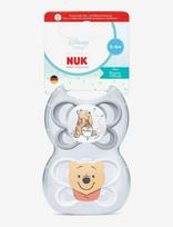 NUK - Perfect Match Air Winnie The Pooh, Size 0-6 Months - Čiulptukas - Marga / raštuota