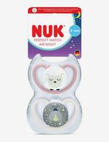 NUK - Perfect Match Air Night Sheep, Size 0-6 Months - Čiulptukas - Marga / raštuota