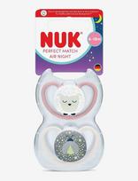 NUK - Perfect Match Air Night Sheep, Size 6-18 Months - Čiulptukas - Marga / raštuota