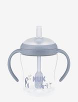 NUK - Perfect Match Learner Bottle Straw 150 Ml, Penguin - Gertuvė - Mėlyna